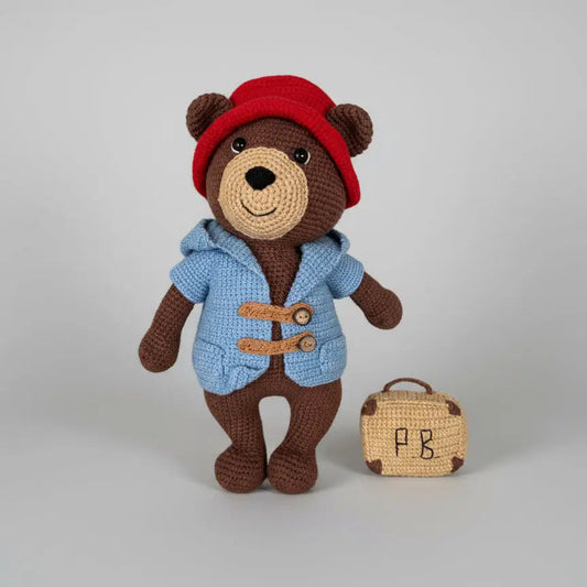 Handmade Crochet Paddington Bear Toy