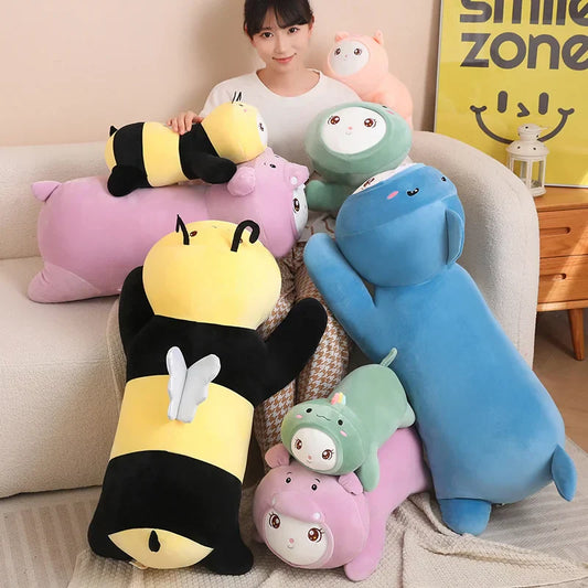 White Cat Plushies in Cute Costumes