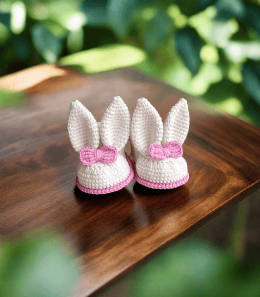 Crochet Baby Booties Bunny Ear