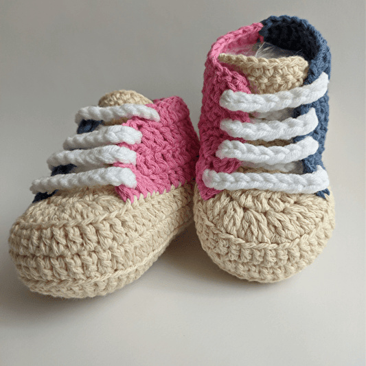 Crochet Baby Sporty Shoes Colorful