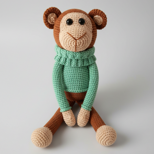 Crochet Cute Big Monkey Toy - Joy Gift London