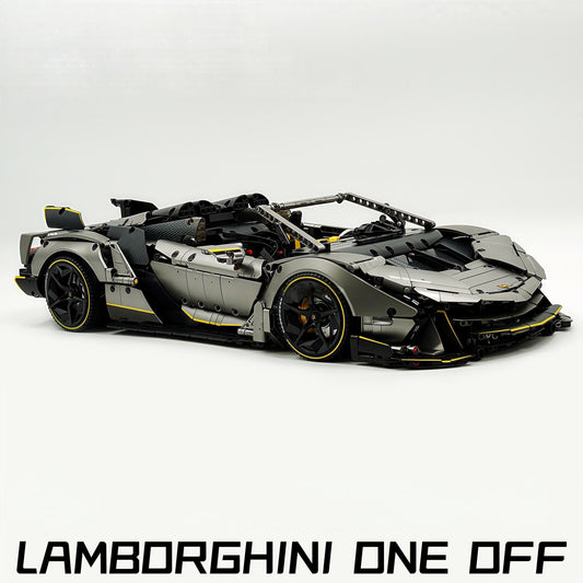 1: 8 Lamborghini One Off: Auténtica, Motorized Convertible Switch Mode, Full Vehicle Motorization (3392 Pcs)
