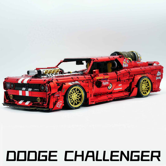 1: 8 Dodge Challenger, Electroplating Mirror Red Customized Version (3751 Pcs)