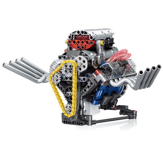 Motorised Hot Rod V8 Engine (665 Pcs)