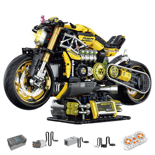 1:5 Cyberpunk 2077 ARCH Nazare Motorcycle, Remote Control Spray Display Stand with Lights, Exclusive Red Display Rack (2500 PCS)