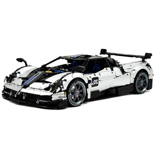 1: 8 Pagani Huayra Silver Plating Ultimate Edition (4708 Pcs)