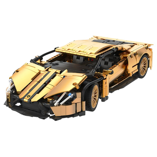 1:14 Gold Lamborghini P1 Sports Car Sets, Collectable Model for Boys Men Teens (1309 Pcs)