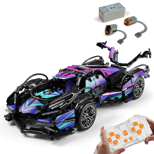 Lamborghini V12 Sports Car Building Sets with Remote Control, 1:14 MOC Raceing Car, 1124Pcs