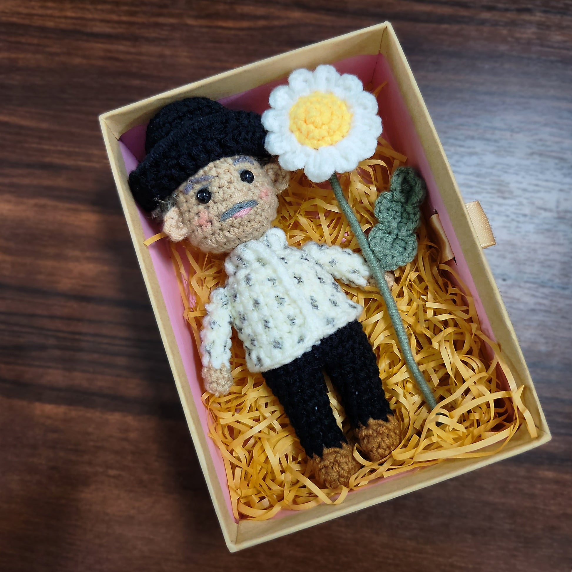 Custom Crochet Dolls with Handmade Crochet Flowers
