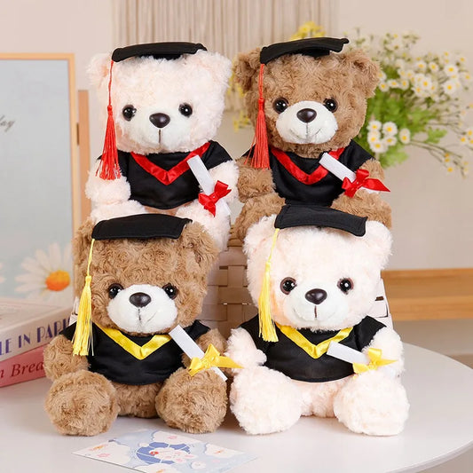 Cute Bear Plush with Festive and Graduation Outfits