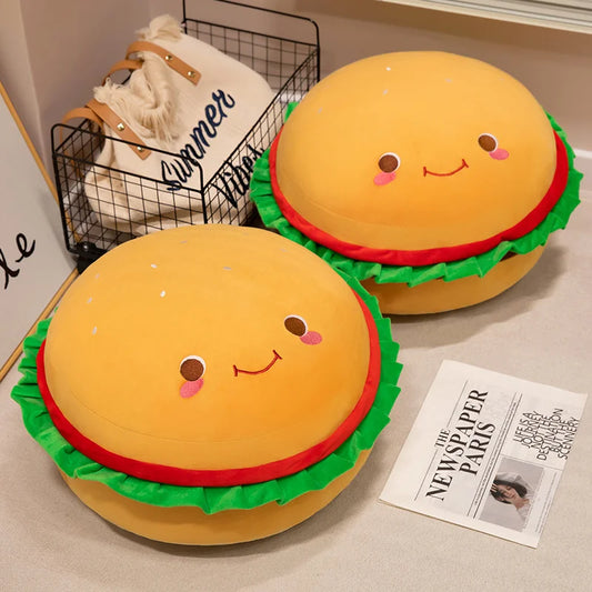 Cozy Hamburger Foldable Plush Seat