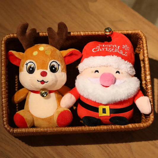 Santa and Reindeer Christmas Plushies