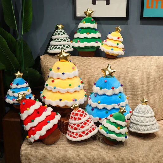 Colorful Christmas Tree Plushie – Christmas Decor