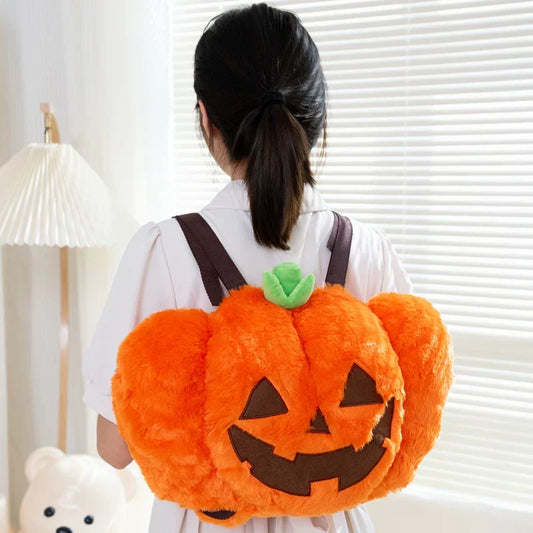 Roomy Pumpkin Plush Backpack Halloween Collection 2024