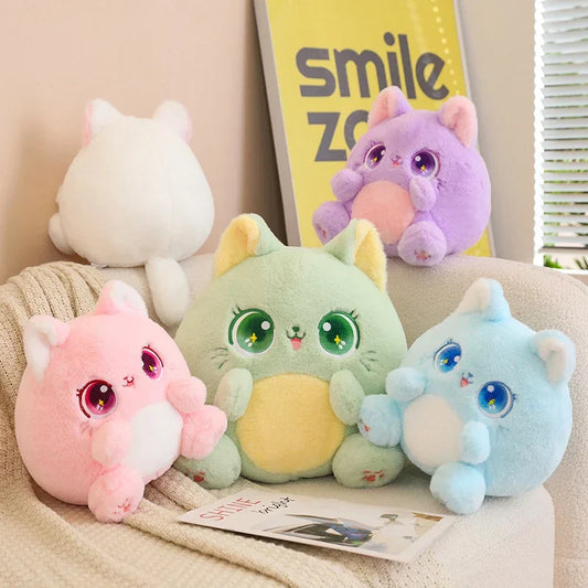 Round-Eyed Cat Plush Pillows