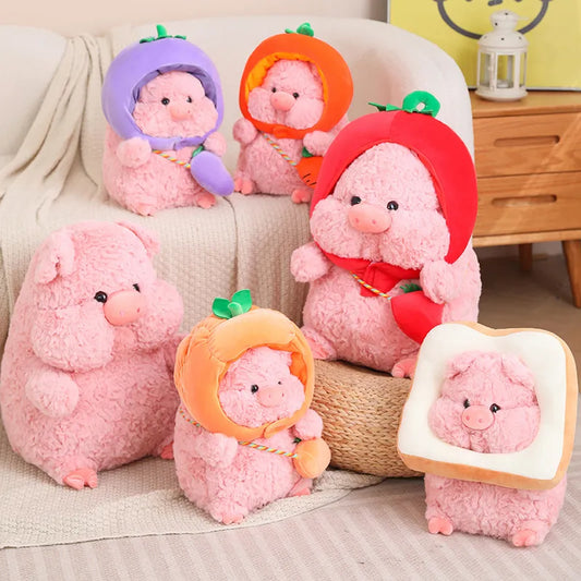 Pig Plushie Family