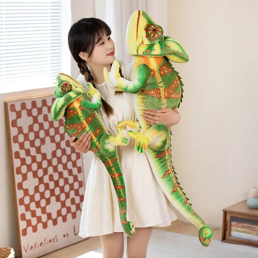 Realistic Giant Chameleon Plushies