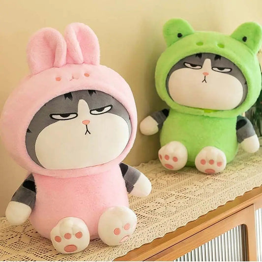 Grumpy Cosplay Cat Plush