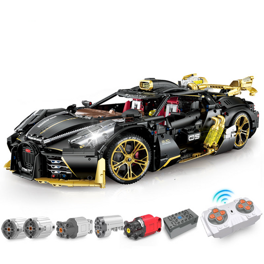 1: 8 Bugatti Special Edition Supercar with Remote Control, Electric Doors, Electric Air Suspension, Steam Spray System(4368 Pcs)