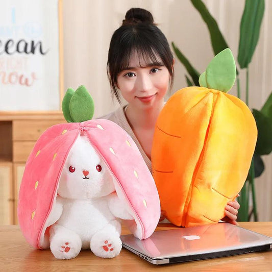 Reversible Rabbit Carrot Plushies