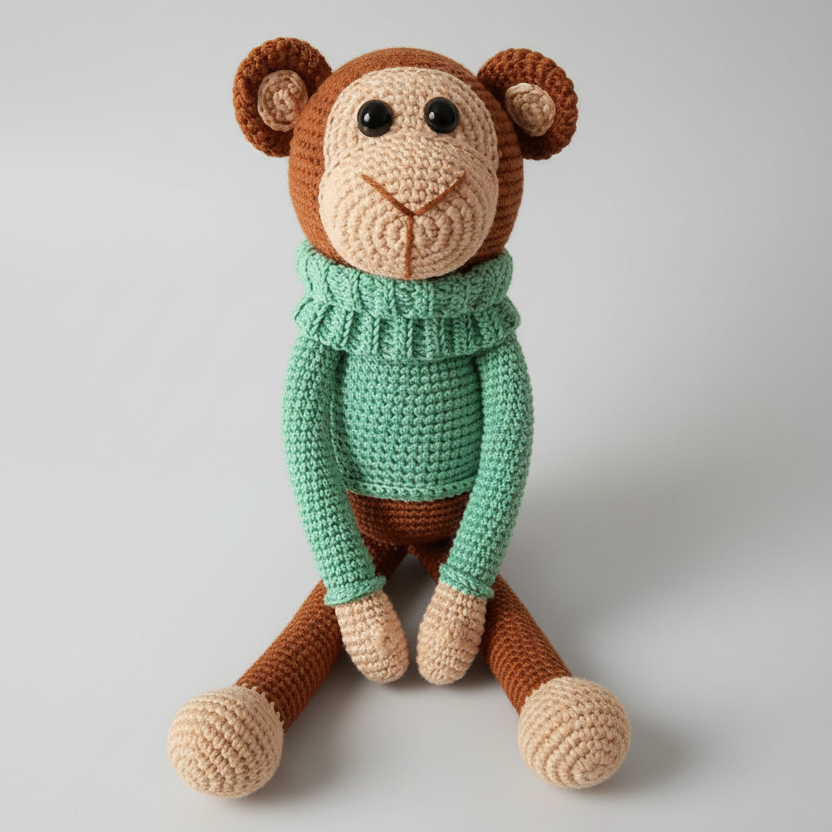 Crochet Cute Big Monkey Toy - Joy Gift London