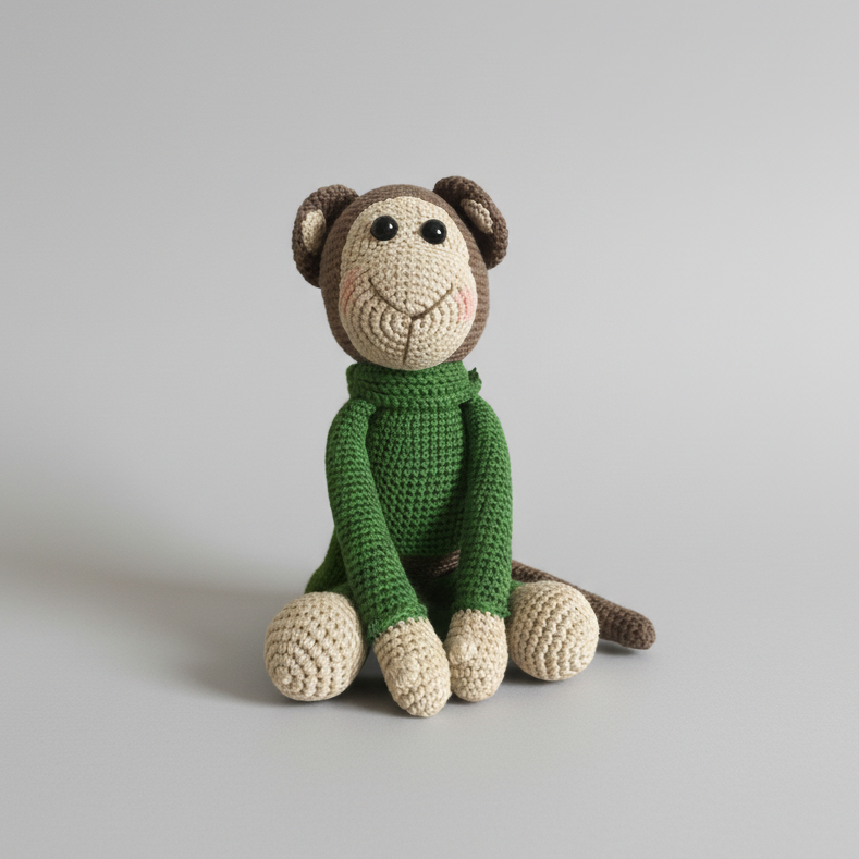 Crochet Cute Big Monkey Toy - Joy Gift London