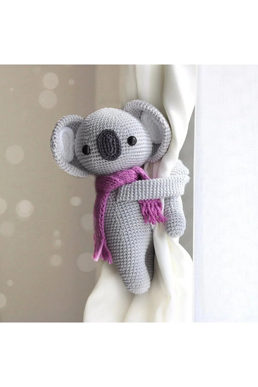 Crochet Koala Kids Room Curtain Tie