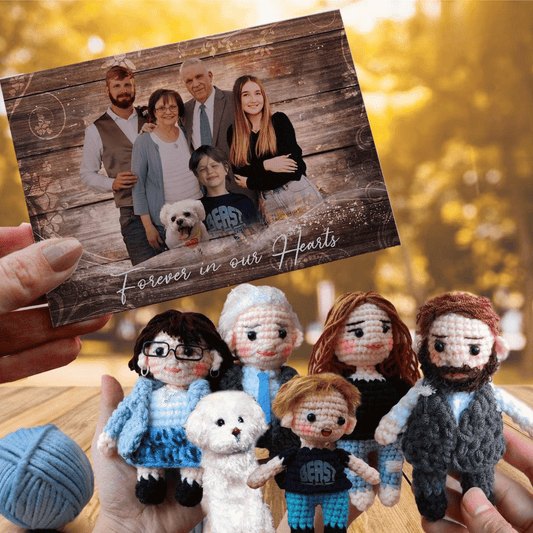 Family Portrait With Deceased Loved One, Combine Photos Card