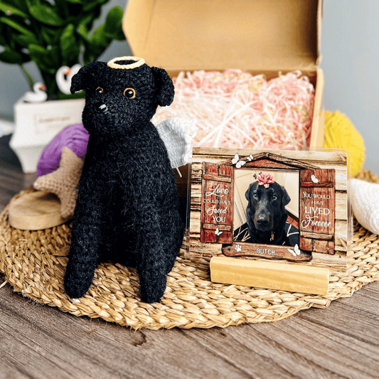 Personalized Crochet Doll with Photo Card "If Love Could Have Saved You"