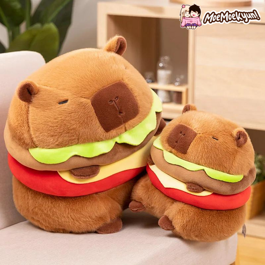 Capybara Hamburger Plushies
