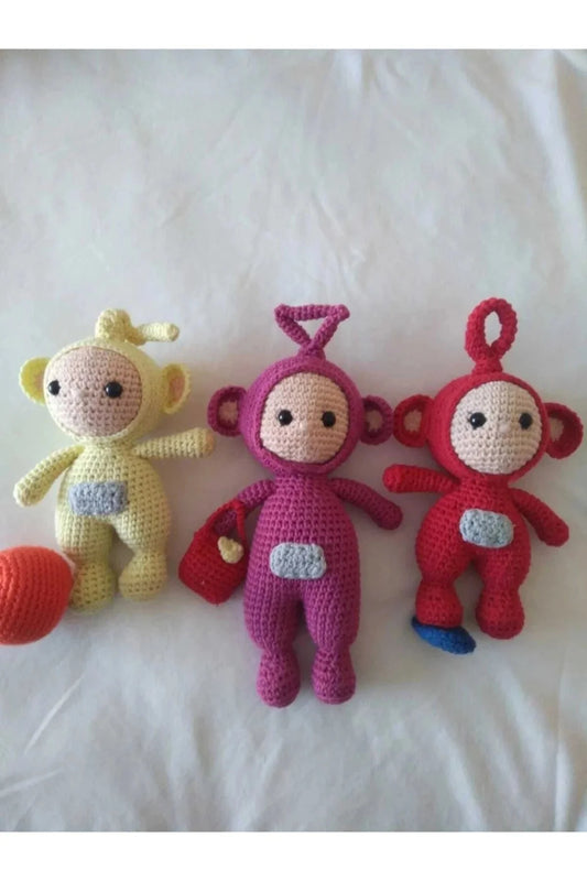 Handmade Crochet Teletubbies 3pc