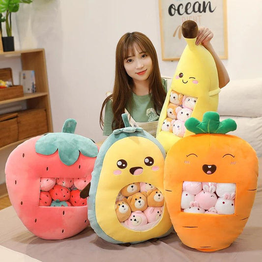 Happy Fruit Bag Plushies