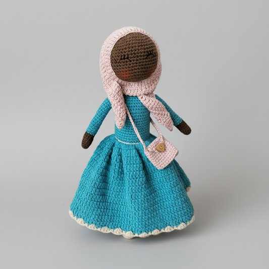 Hijab Doll – Handcrafted Crochet Toy for Kids - Joy Gift London