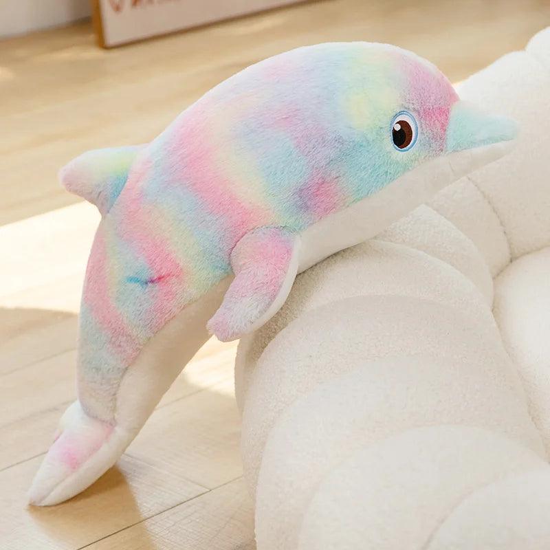Hypnotic Rainbow Dolphin Plushies - MoeMoeKyun