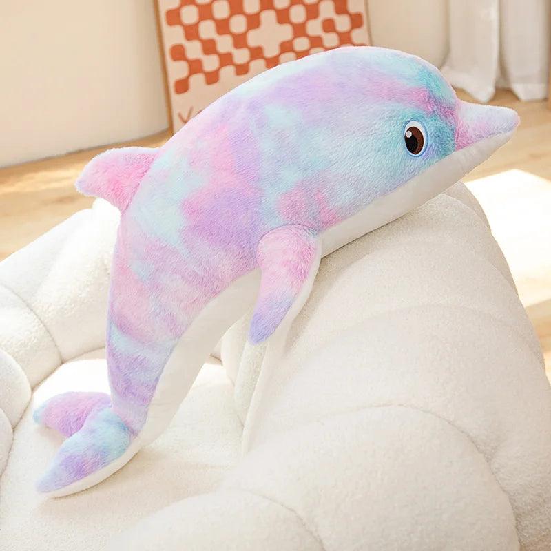 Hypnotic Rainbow Dolphin Plushies - MoeMoeKyun