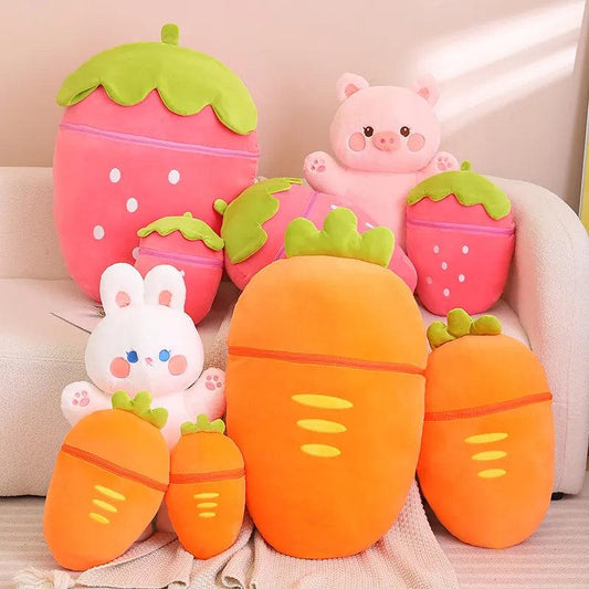 Kawaii Fruity Pig & Rabbit Plushies