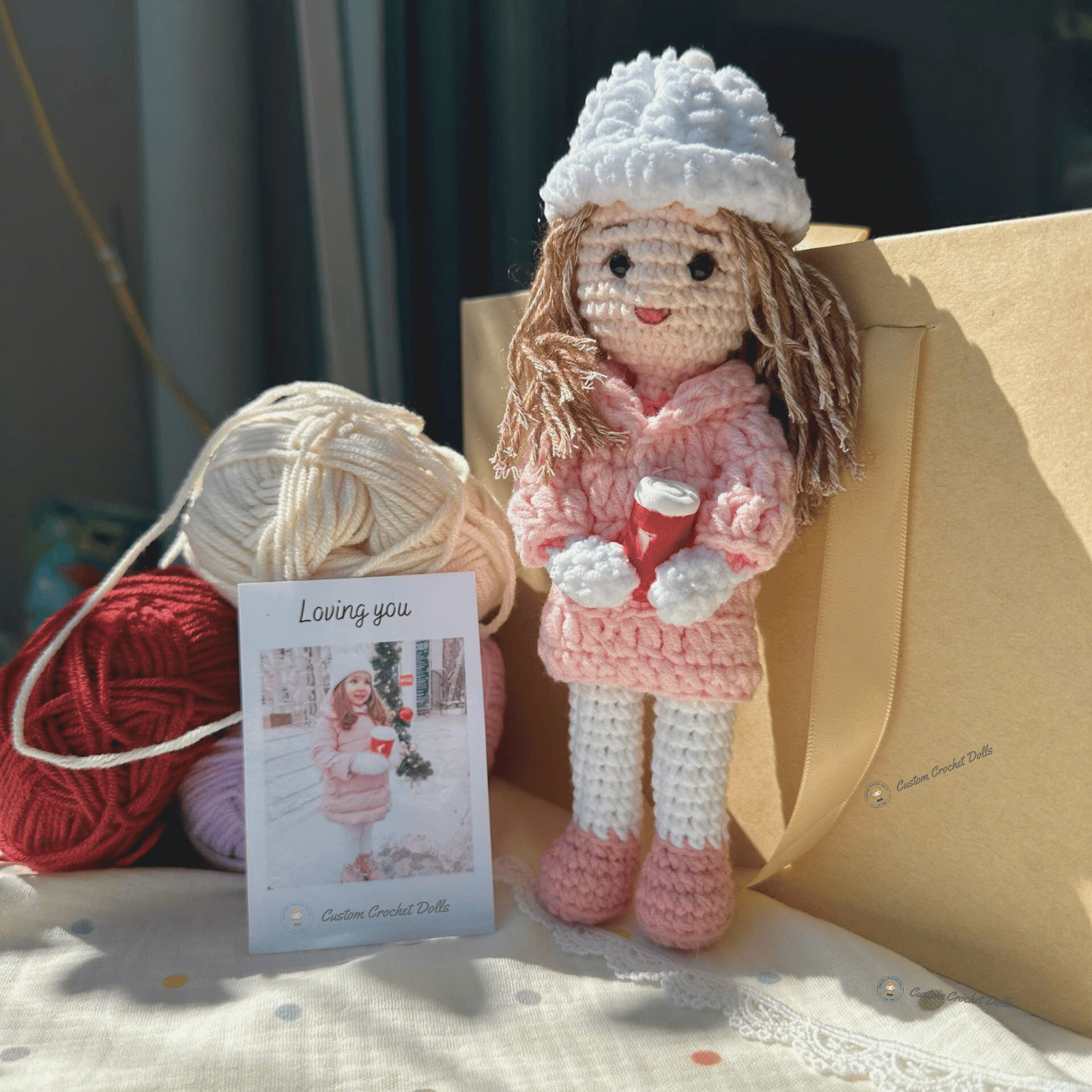 Personalized Crochet Backpack/Hand Bag Keychain