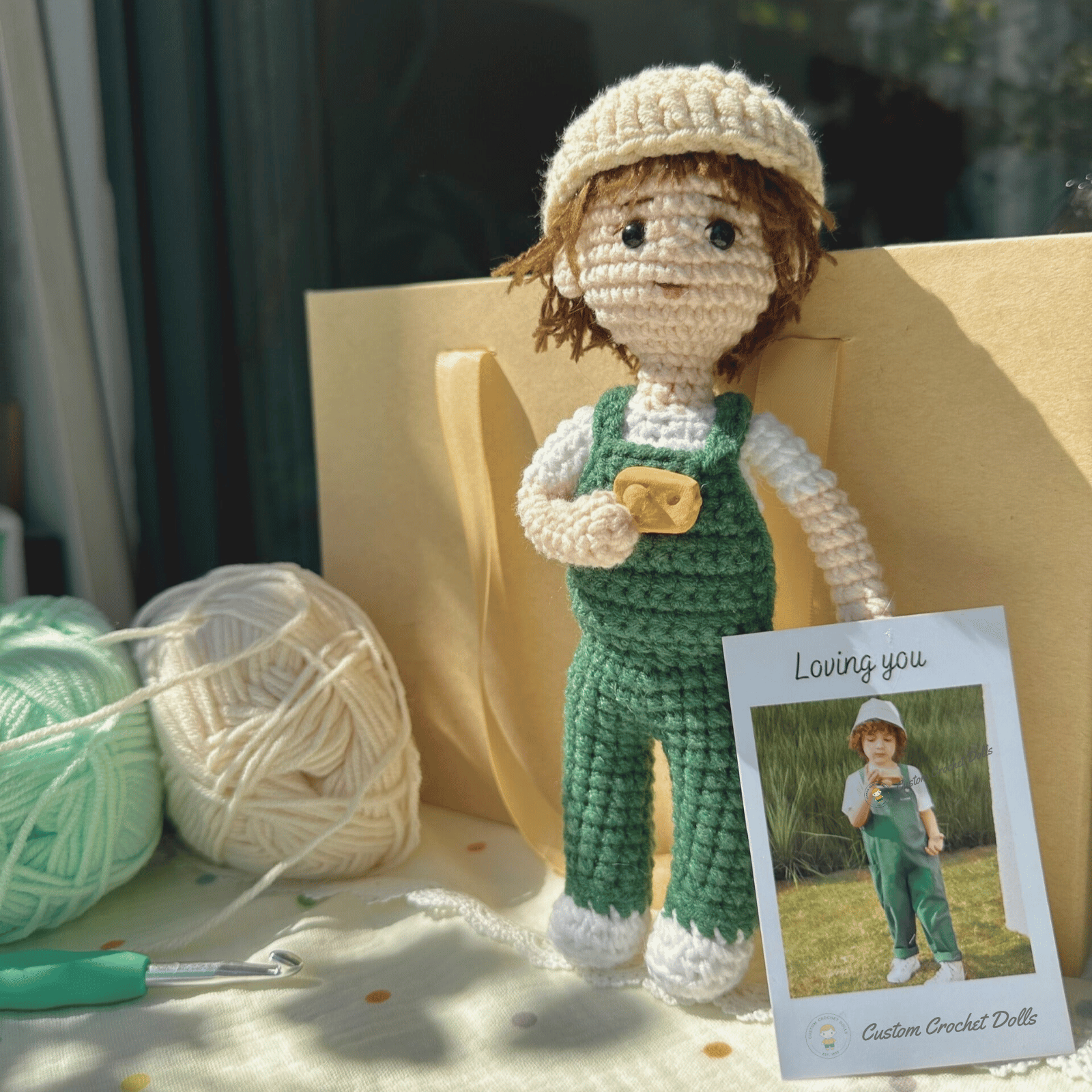 Personalized Crochet Backpack/Hand Bag Keychain