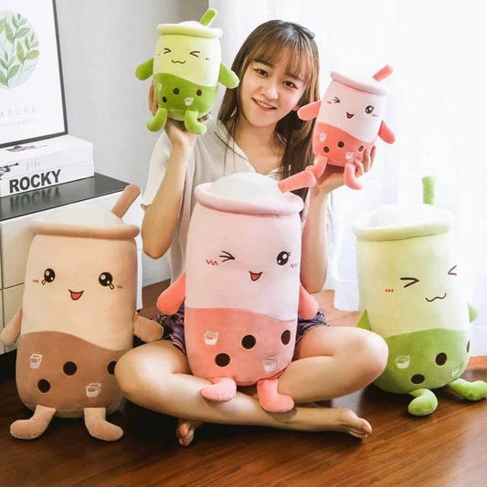 Smily Milk Bubble Tea Plushies